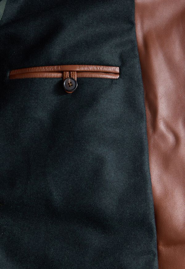 Paul Stuart Leather Motorcycle Jacket, image 4