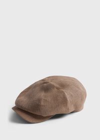 Paul Stuart Linen Newsboy Hat, thumbnail 1