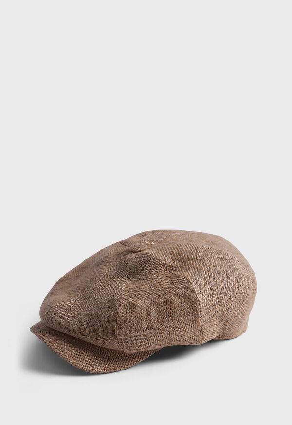 Paul Stuart Linen Newsboy Hat, image 1