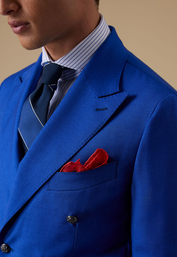 Paul Stuart Anchor Printed Silk Pocket Square, image 2