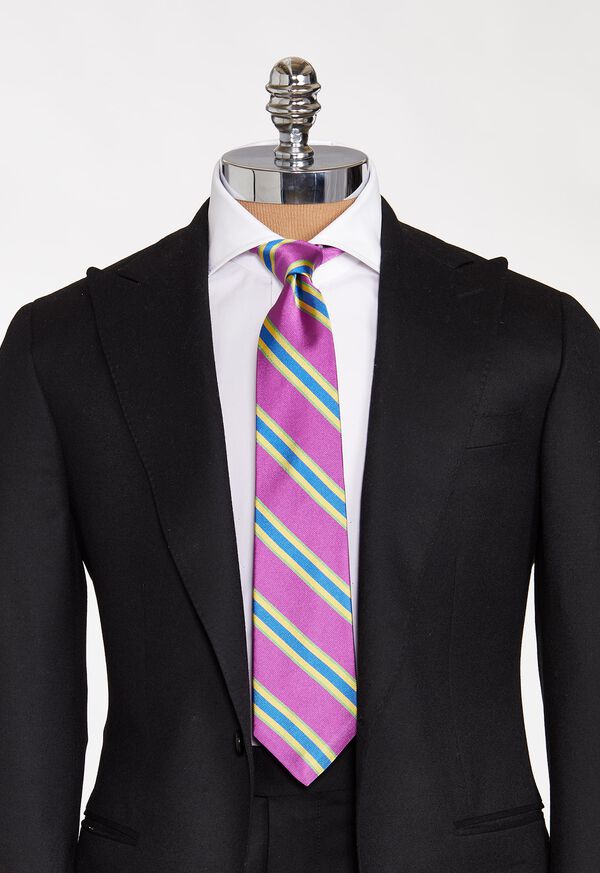 Paul Stuart Regimental Stripe Silk Tie, image 2