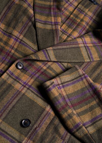 Paul Stuart Horseblanket Oatmeal Plaid Sport Coat, thumbnail 3