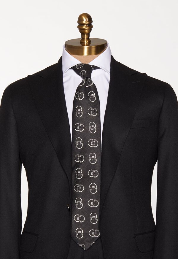 Paul Stuart Linen Print Gilbert Tie, image 2
