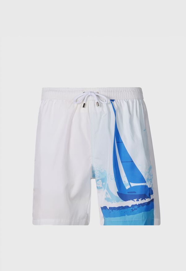 Paul Stuart Sailboat Swim Trunk, image 1