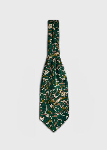 Paul Stuart Printed Silk Ascot