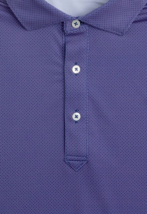 Paul Stuart Mini Diamond Jacquard Performance Polo, image 2