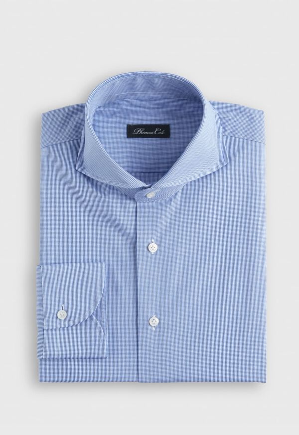 Paul Stuart Micro Check Slim Fit Cotton Dress Shirt