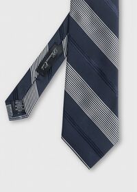 Paul Stuart Deco Stripe Silk Tie, thumbnail 1