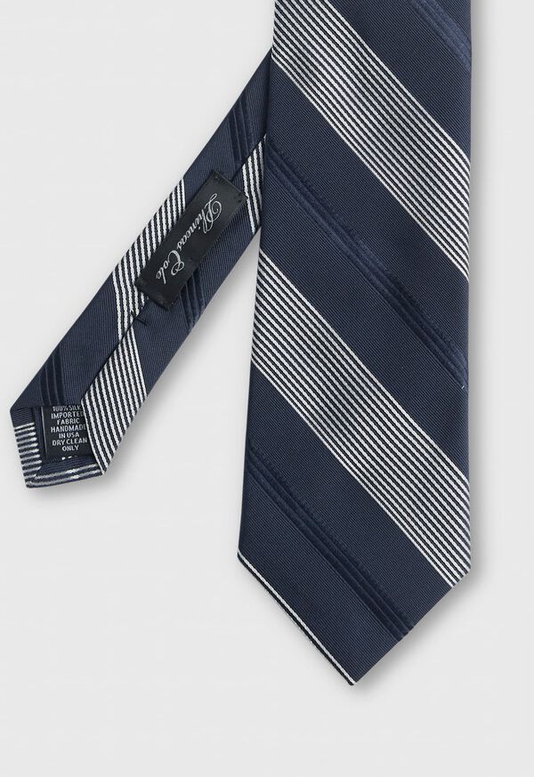 Paul Stuart Deco Stripe Silk Tie, image 1