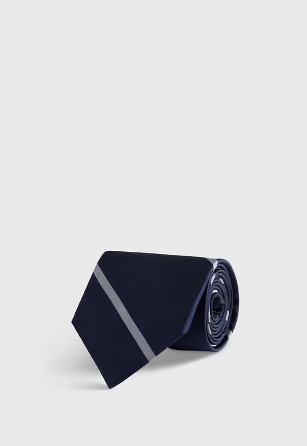 Paul Stuart Woven Silk Regimental Stripe Tie, image 1
