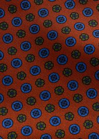 Paul Stuart Micro Medallion Print Silk Ascot, thumbnail 3