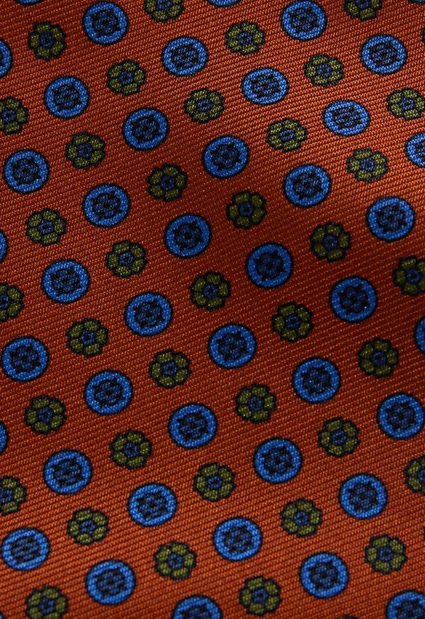 Paul Stuart Micro Medallion Print Silk Ascot, image 3