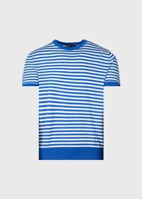Paul Stuart Stripe Knit Short Sleeve Crewneck, thumbnail 1