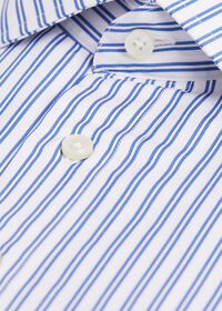 Paul Stuart Blue Double Track Stripe Dress Shirt, thumbnail 2