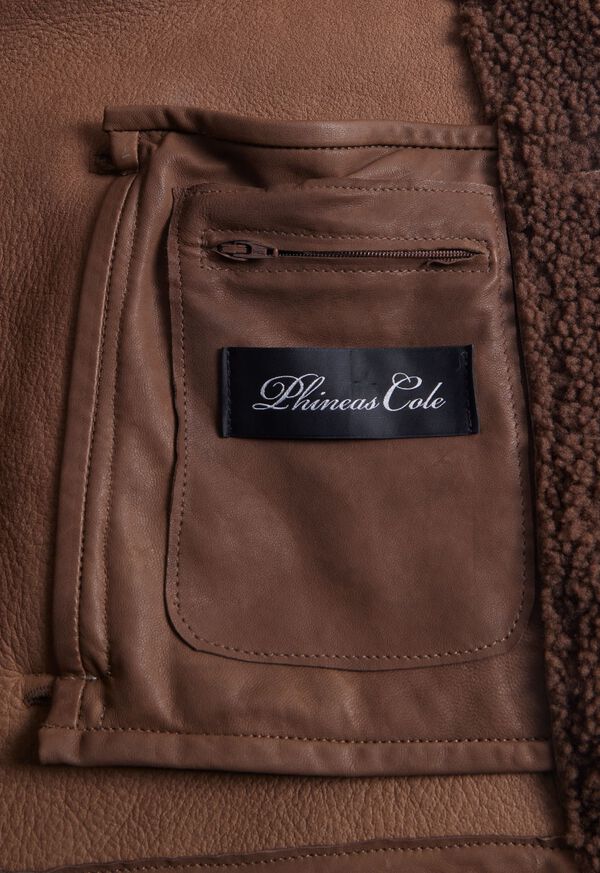 Paul Stuart Curly Shearling Shirt Jacket, image 4