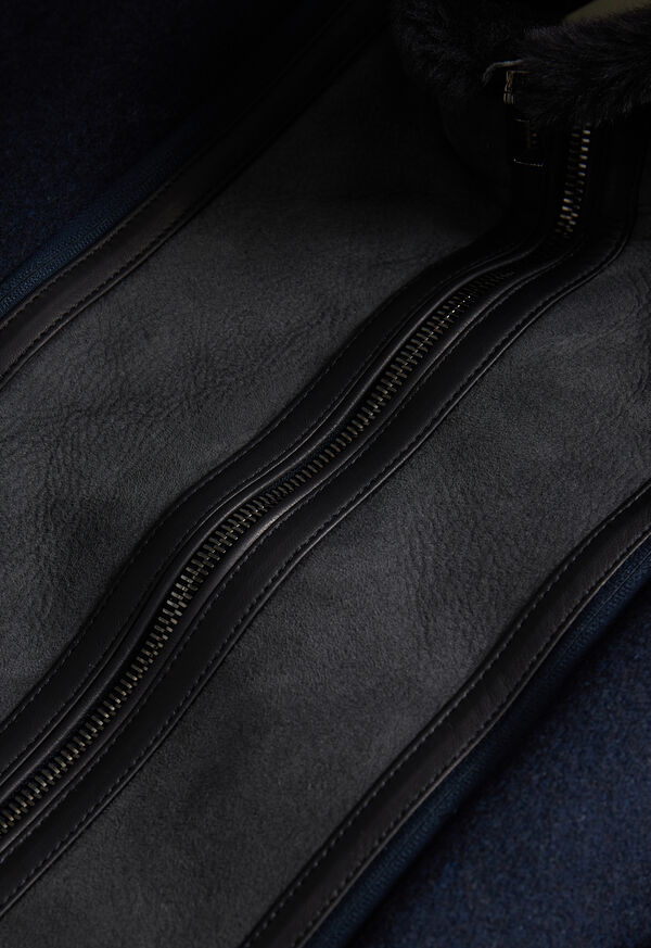 Paul Stuart Wool Coat with Shearling Gilet, image 4