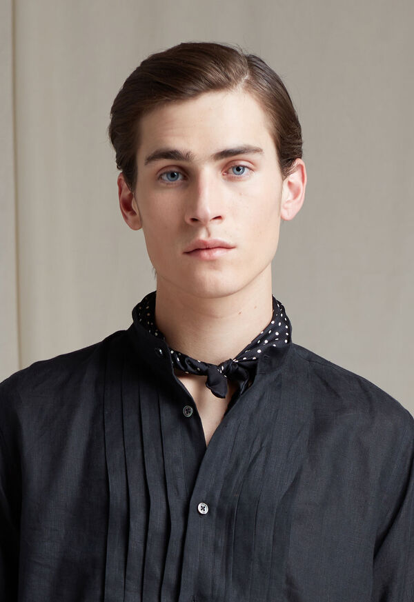 Paul Stuart Printed Silk Dot Pocket Square, image 2