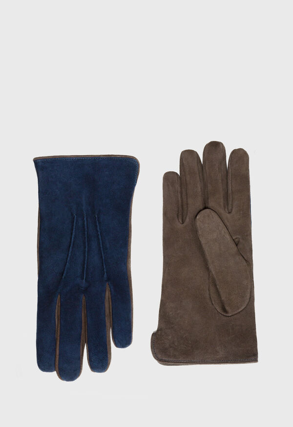 Paul Stuart Two Tone Suede Gloves, image 1