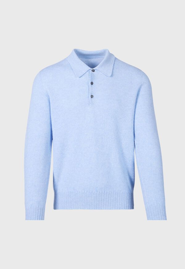 Paul Stuart Cashmere Long Sleeve Polo, image 4