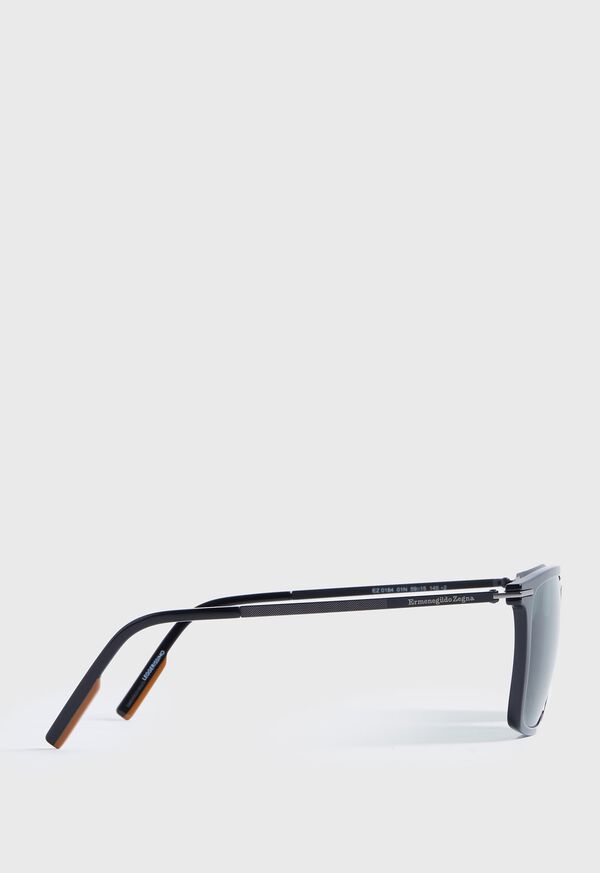 Paul Stuart ZEGNA Shiny Black Sunglasses, image 3