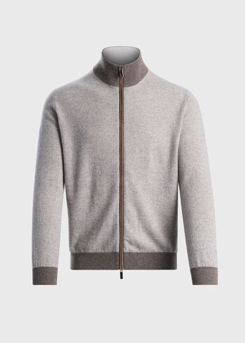 Paul Stuart Cashmere Full-Zip Cardigan