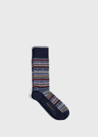 Paul Stuart Multicolor Fair Isle Sock, thumbnail 1