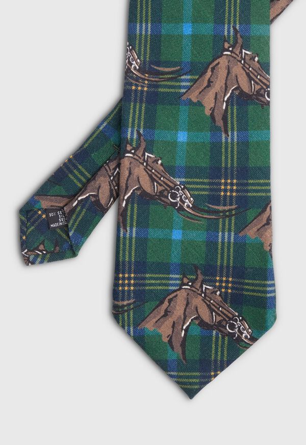 Paul Stuart Equestrian Print Tie, image 1