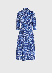 Paul Stuart Abstract Print Shirt Dress, thumbnail 1