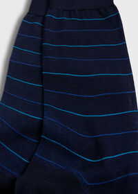 Paul Stuart Cotton Horizontal Stripe Sock, thumbnail 3