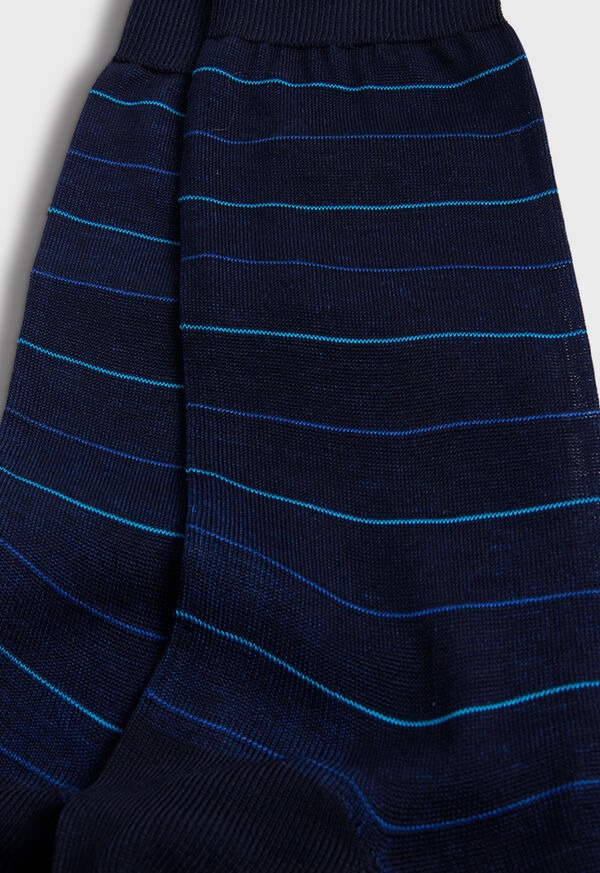 Paul Stuart Cotton Horizontal Stripe Sock, image 3