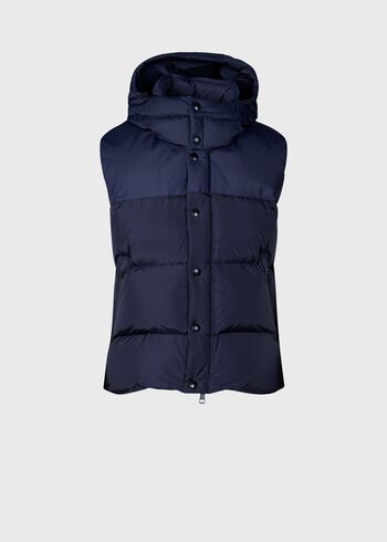 Paul Stuart Hooded Puffer Vest