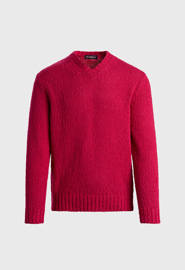 Paul Stuart Cotton & Linen V-Neck Pullover, image 1