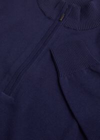 Paul Stuart Cotton Solid 1/4 Zip Sweater, thumbnail 2