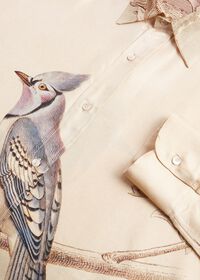 Paul Stuart Silk Bird Print Shirt, thumbnail 2