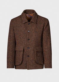 Paul Stuart Brown Tweed Chore Coat, thumbnail 1