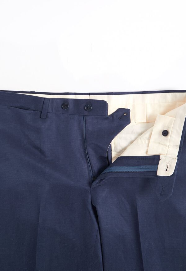 Paul Stuart Navy solid Silk Blend Suit, image 6