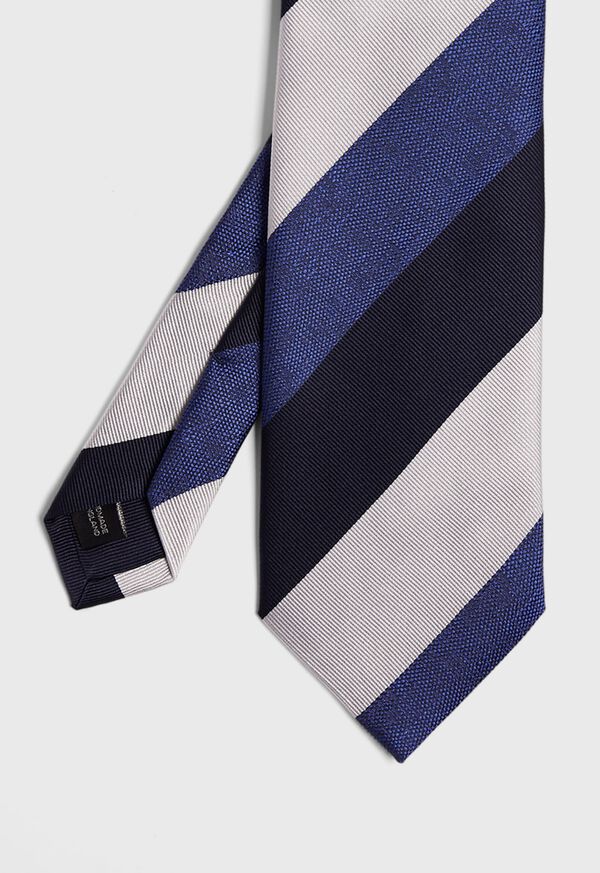 Paul Stuart Wide Textured Stripe Tie, image 1