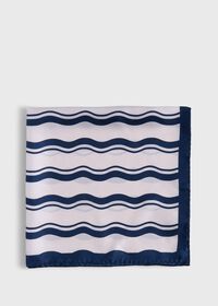 Paul Stuart Silk Horizontal Wave Bandana, thumbnail 3