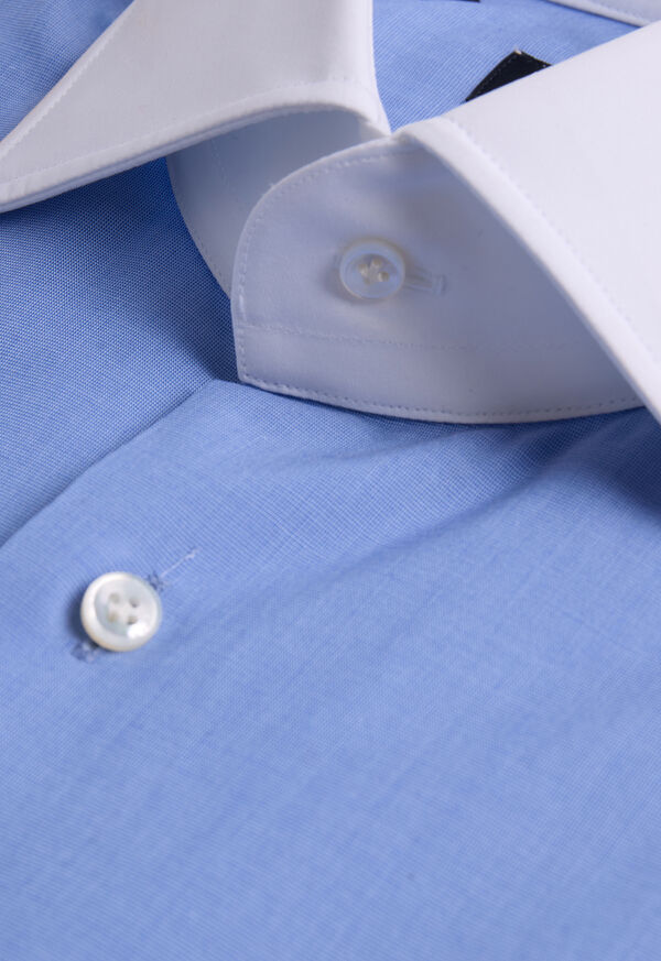 Paul Stuart White Contrast Collar Dress Shirt, image 3