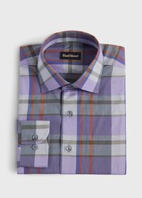Paul Stuart Cotton Flannel Plaid Sport Shirt, thumbnail 1