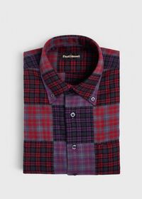 Paul Stuart Patchwork Brushed Flannel Sport Shirt, thumbnail 1