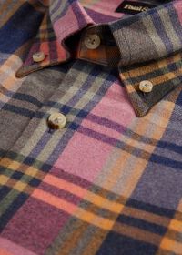 Paul Stuart Exaggerated Plaid Flannel Sport Shirt, thumbnail 3