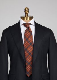 Paul Stuart Wool Plaid Tie, thumbnail 2