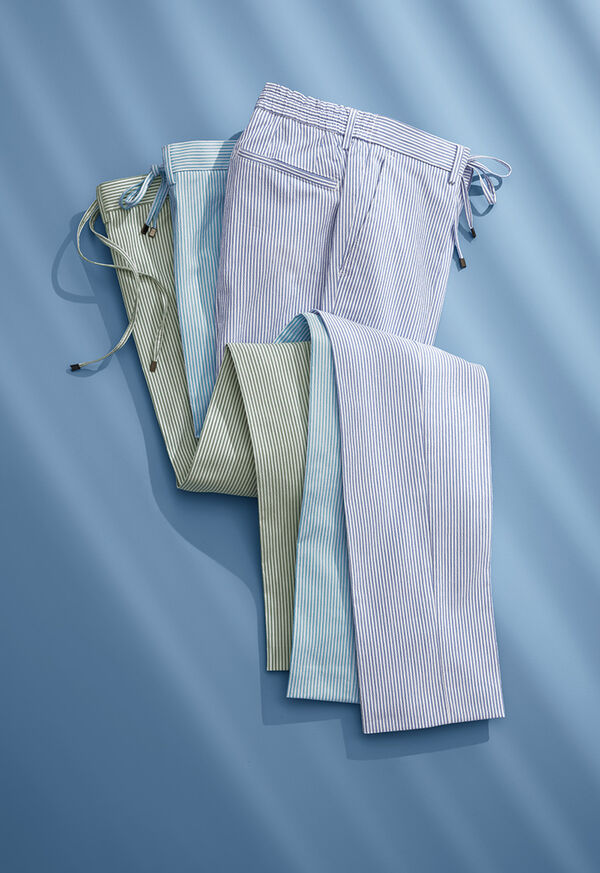 Paul Stuart Seersucker Drawstring Pants, image 1