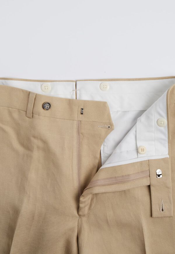 Paul Stuart Tan Cotton and Linen Blend Trouser, image 2