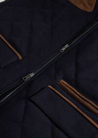 Paul Stuart Quilted Vest with Suede Detail, thumbnail 2