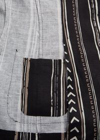Paul Stuart Black and Tan Linen Stripe Jacket, thumbnail 5