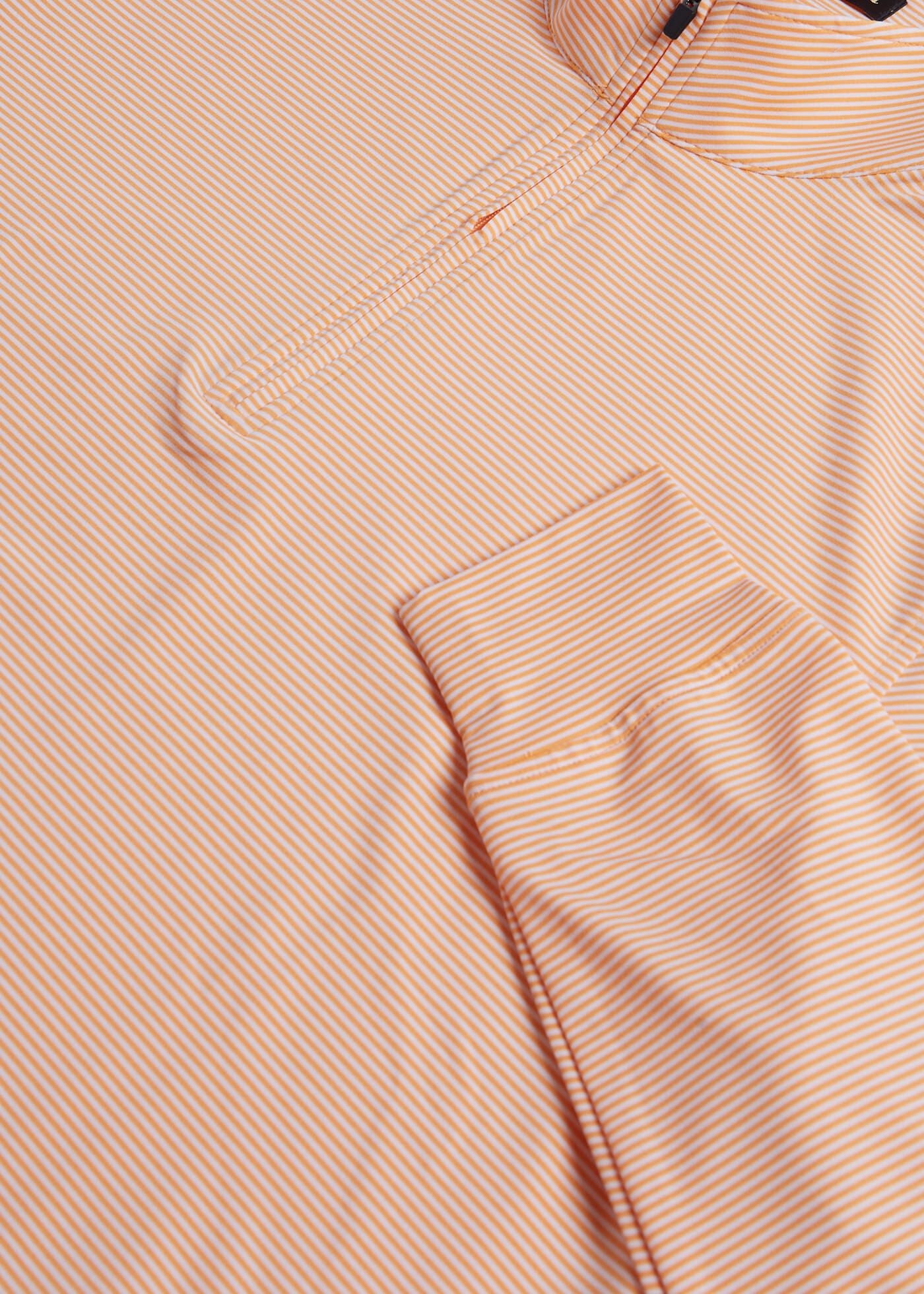 Fine Stripe Quarter Zip Performance Pullover