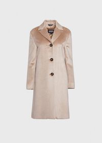 Paul Stuart 3 Button Pressed Alpaca Coat, thumbnail 1