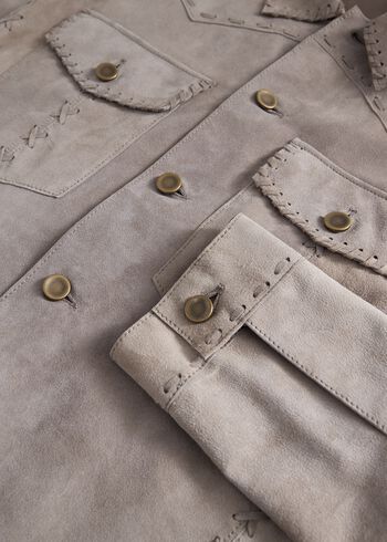 Paul Stuart Suede Whipstitch Jacket